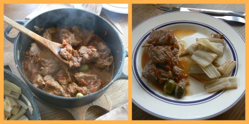 rougail de boeuf coulis de tomates bio