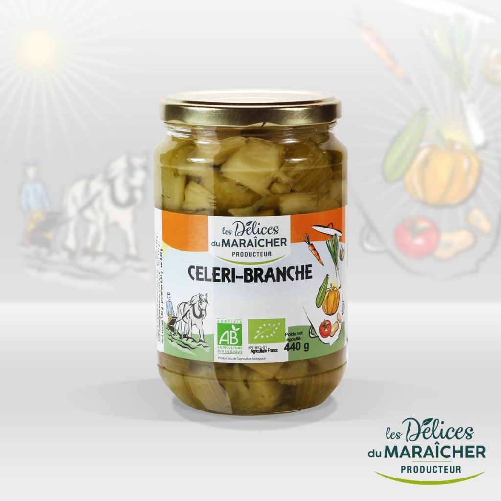 Celeri-Branche conserves Soupes Bio Velouté AB Agriculture Biologique Les délices du maraîcher Ardèche